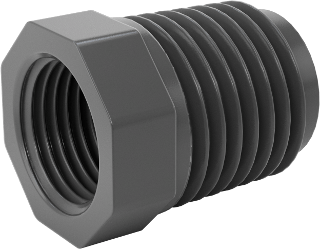 Su için Kalın Cidarlı Plastik Boru Bağlantı Parçası, Burç Redüktör Adaptörü, 1/4 NPT Erkek x 1/8 NPT Dişi