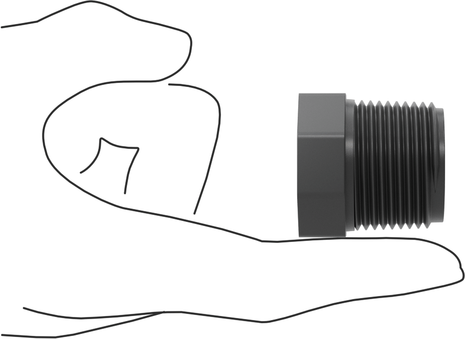 Su için Kalın Cidarlı Plastik Boru Bağlantı Parçası, Burç Redüksiyon Adaptörü, 1 NPT Erkek x 3/8 NPT Dişi