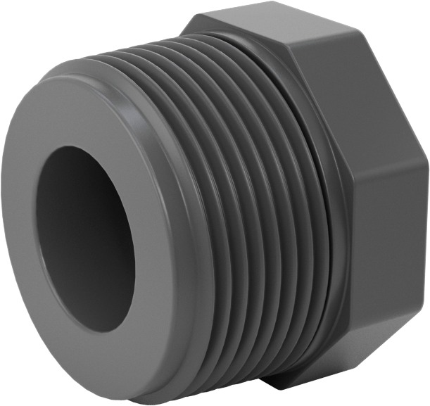 Su için Kalın Cidarlı Plastik Boru Bağlantı Parçası, Burç Adaptörü, 1-1/4 NPT Erkek x 1/2 NPT Dişi