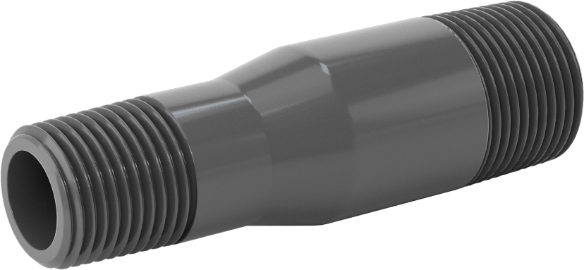 Su için Kalın Cidarlı Plastik Boru Bağlantı Parçası, Düz Redüktör, 3/4 NPT Erkek x 1/2 NPT Erkek
