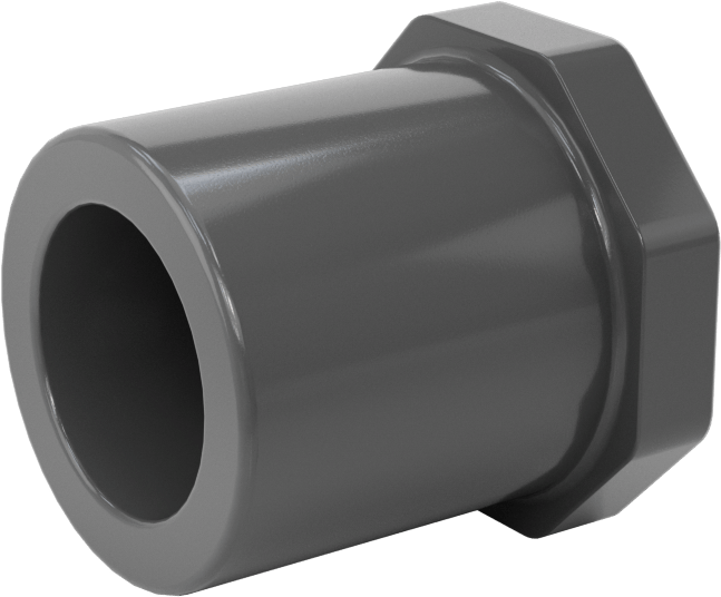 Su için Kalın Cidarlı Plastik Boru Bağlantı Parçası, Burç Adaptörü, 3/4 Dişi Soket x 1/4 NPT Erkek
