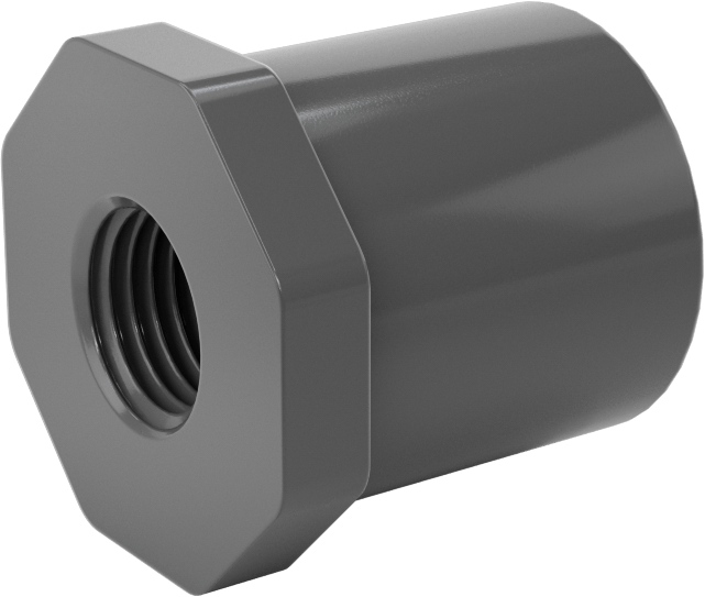 Su için Kalın Cidarlı Plastik Boru Bağlantı Parçası, Burç Adaptörü, 3/4 Dişi Soket x 1/4 NPT Erkek