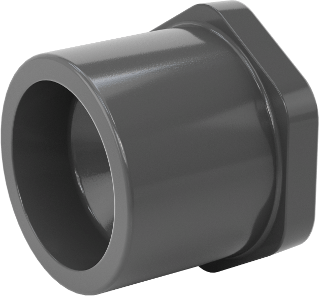 Su için Kalın Cidarlı Plastik Boru Bağlantı Parçası, Burç Adaptörü, 1-1/2 Soket Erkek x 1/8 NPT Dişi