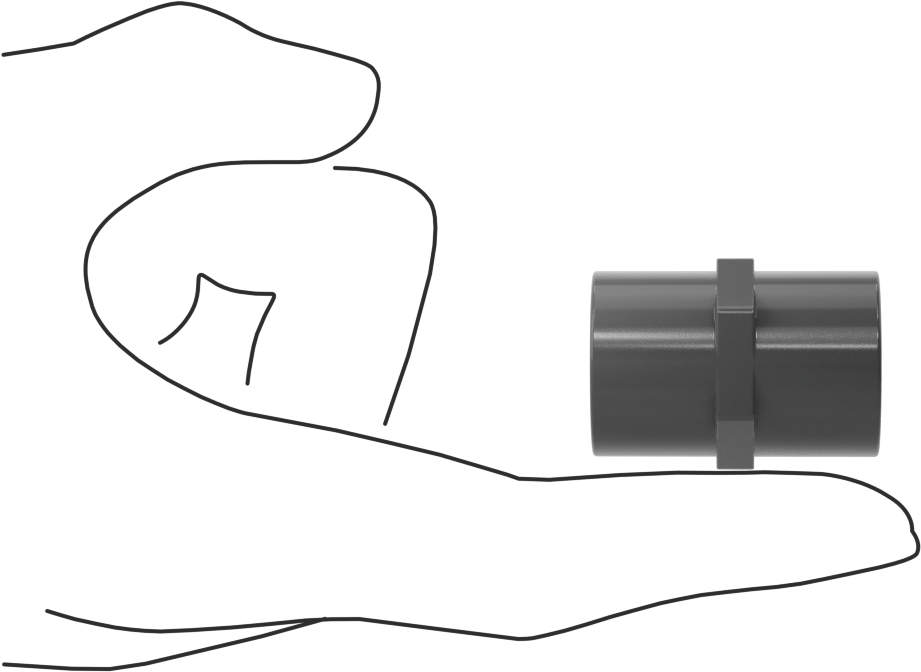 Su için Kalın Cidarlı Plastik Boru Bağlantı Parçası, Adaptör, 1/4 Soket Bağlantılı Dişi x 1/4 NPT Dişi