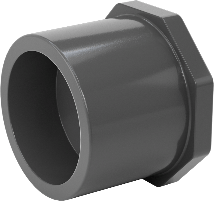 Su için Kalın Cidarlı Plastik Boru Bağlantı Parçası, Burç Adaptörü, 2-1/2 Soket Erkek x 1/2 NPT Dişi