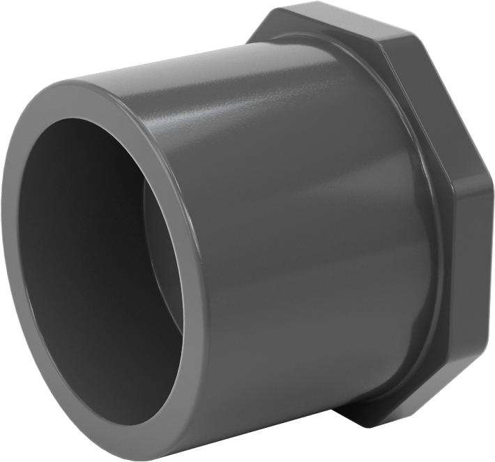 Su için Kalın Cidarlı Plastik Boru Bağlantı Parçası, Burç Adaptörü, 2-1/2 Soket Erkek x 3/4 NPT Dişi