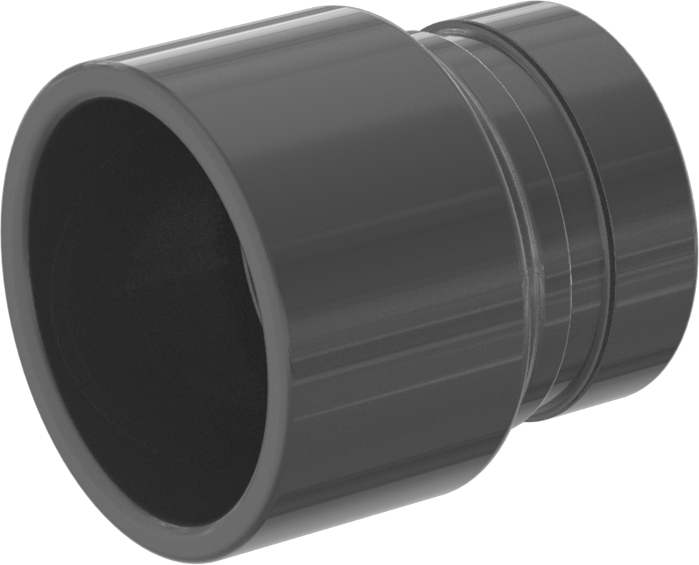 Cement Socket Female × Grooved-End Clamp-On Male