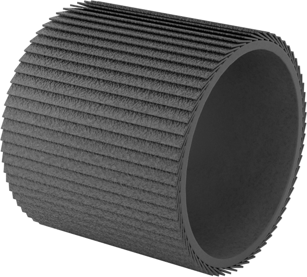 Kanatlı Zımpara Kılıfı, Pürüzlü Yüzey için, 1-3/16" ID, 1-3/16" Uzunluk