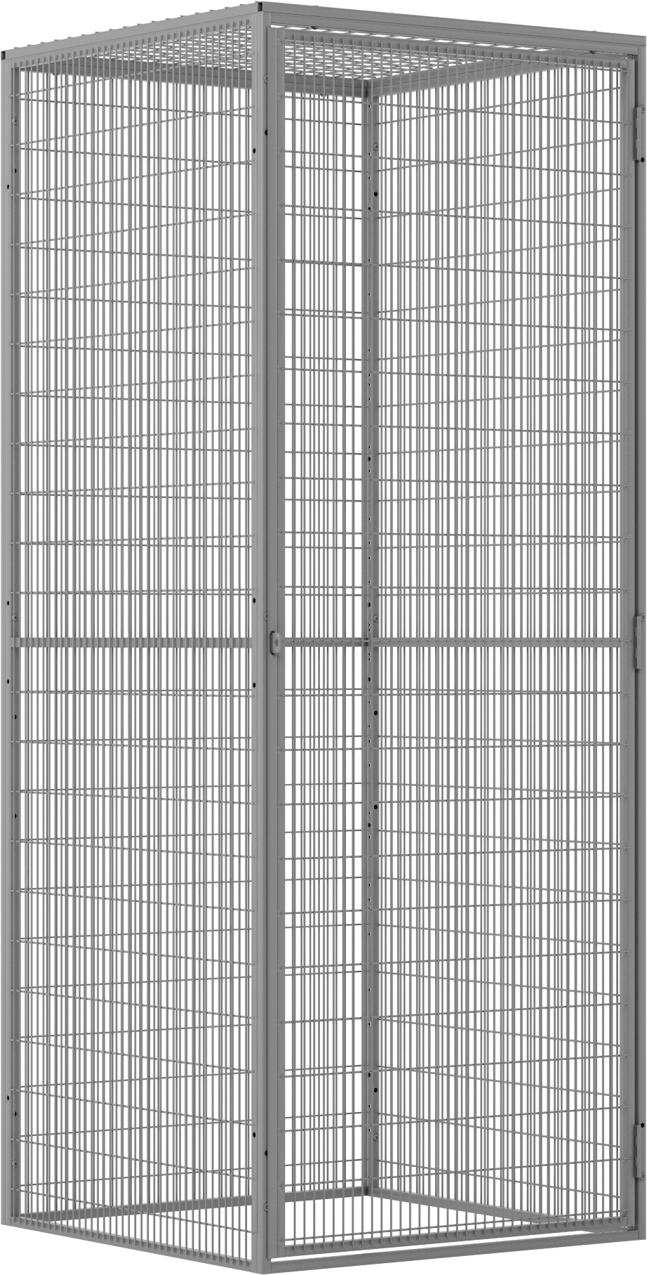 36“ Genişlik x 93” Yükseklik x 37" Derinlik Kafes Toplam Boyutu