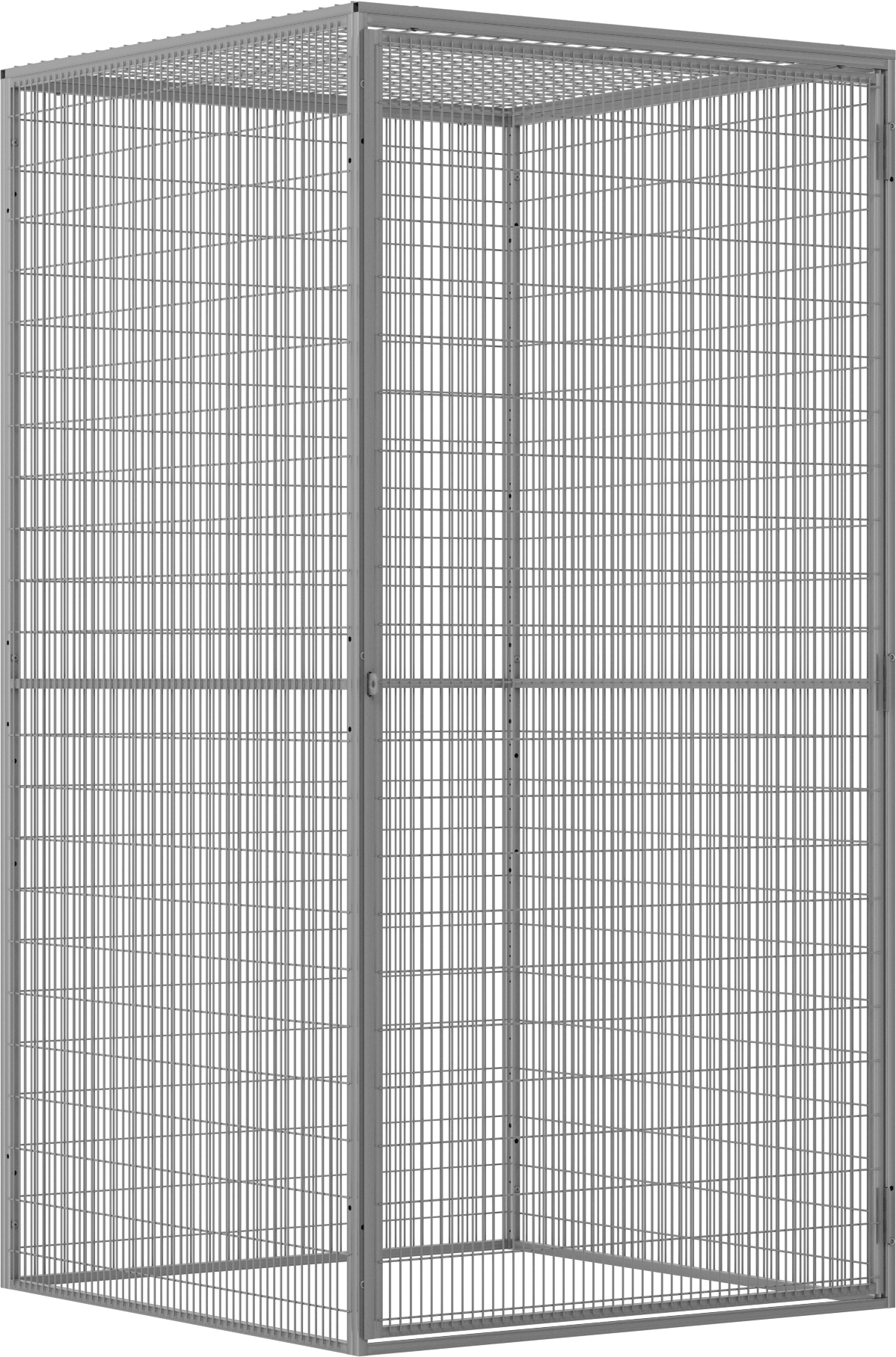48“ Genişlik x 93” Yükseklik x 49" Derinlik Toplam Kafes Boyutu
