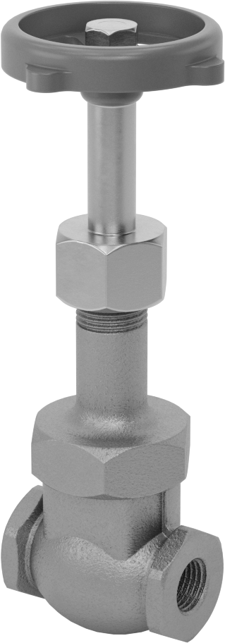 Bronz Gövde ve Sürgülü Kademeli Açma/Kapama Vanası, Tekerlek Kolu ve Yükselen Mil, Sınıf 300, 1/4 NPT Dişi