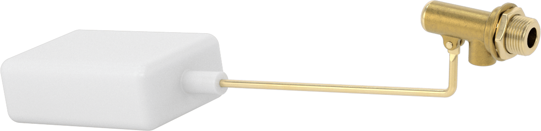 Kompakt Metal Şamandıra Valfi, 3/8 NPT Giriş x 9/32" Tahliye Çıkışı, 3-11/16" Uzunluk