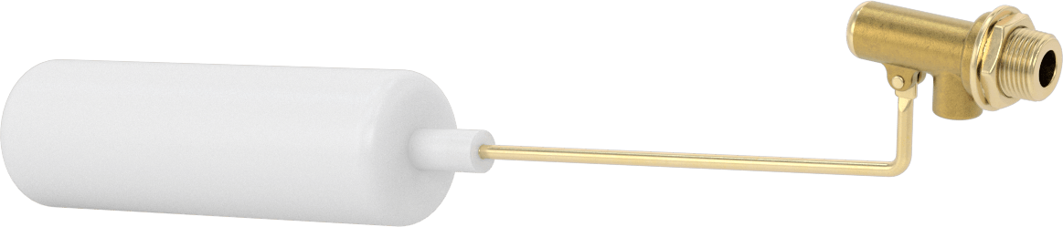 Kompakt Metal Şamandıra Valfi, 3/8 NPT Giriş x 9/32" Tahliye Çıkışı, 5-1/4" Uzunluk