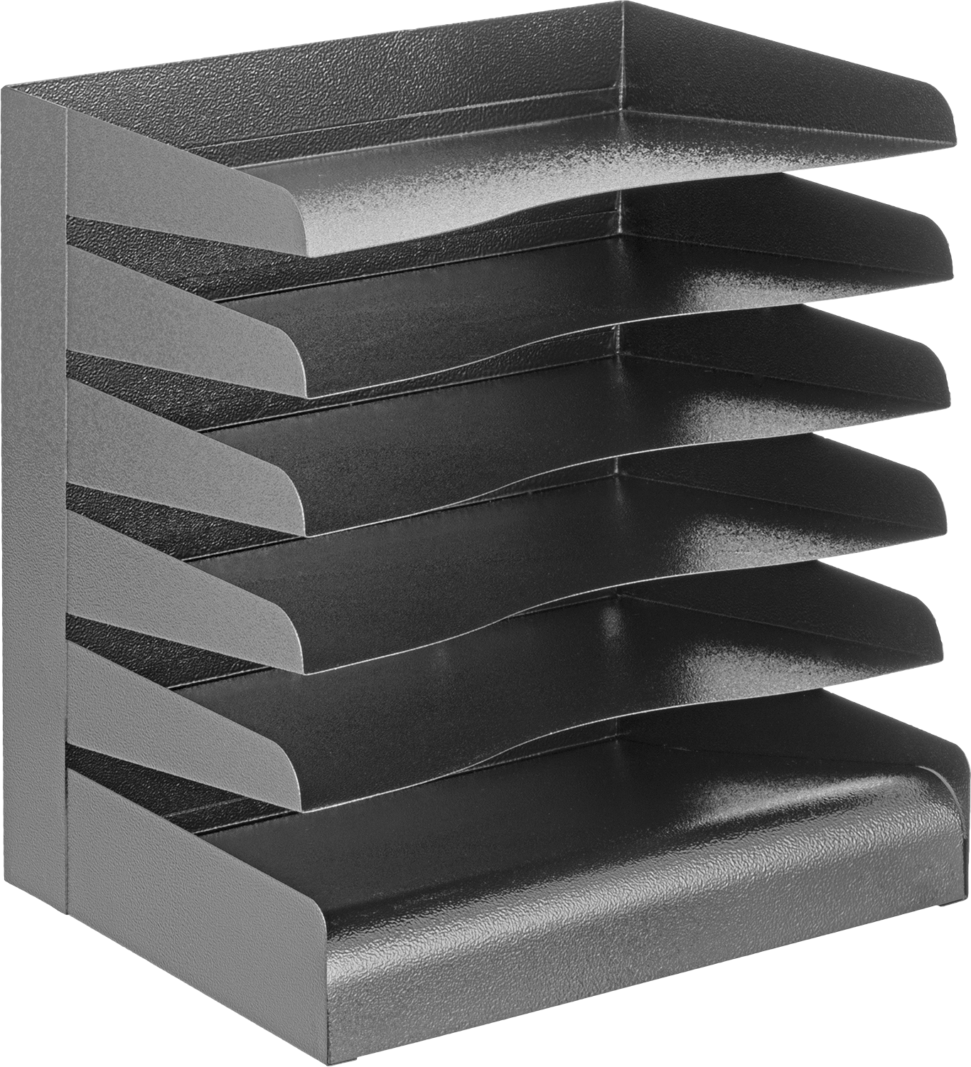 Çelik Belge Düzenleyici, 6 Bölmeli, 13-1/4“ Yükseklik x 12” Genişlik x 9-1/2" Derinlik