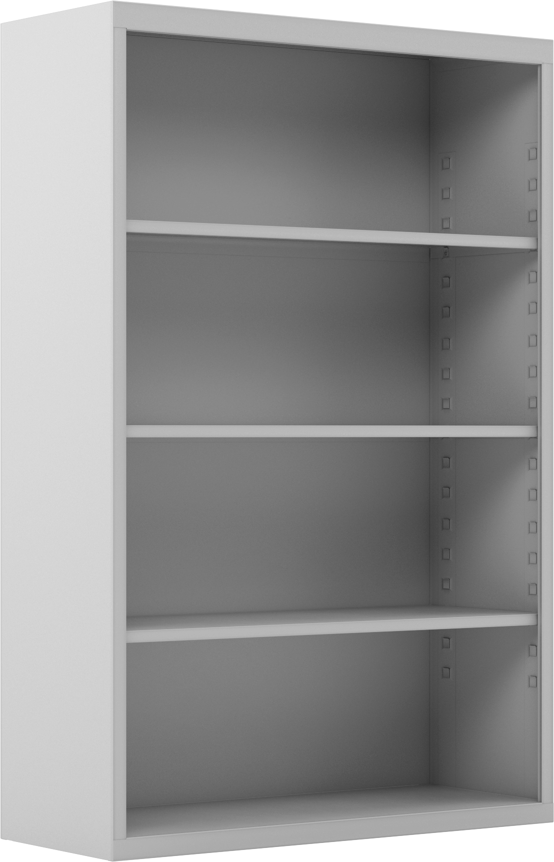 Sabit Kitaplık, 3 Raf ile, 52" Yükseklik, 34-1/2" Genişlik, 13-1/2" Derinlik
