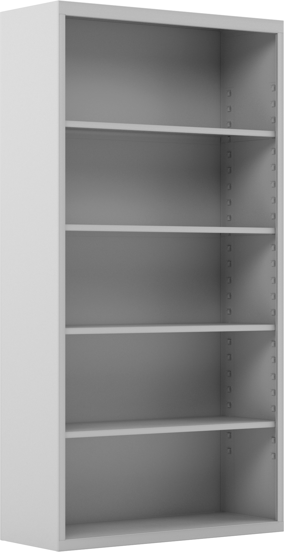 Sabit Kitaplık, 4 Raf ile, 66" Yükseklik, 34-1/2" Genişlik, 13-1/2" Derinlik