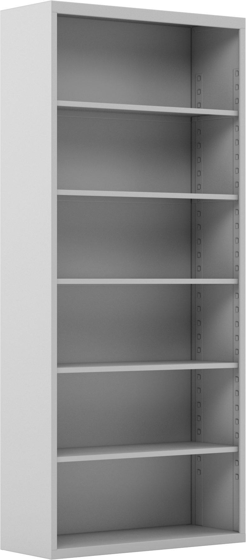 Sabit Kitaplık, 5 Raflı, 78" Yükseklik, 34-1/2" Genişlik, 13-1/2" Derinlik