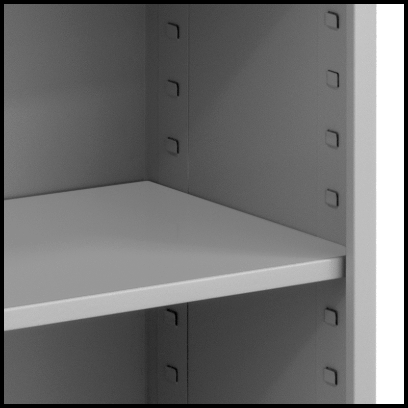 Mobil Kitaplık, 3 Raf ile, 61-1/2“ Yükseklik x 36” Genişlik x 18" Derinlik