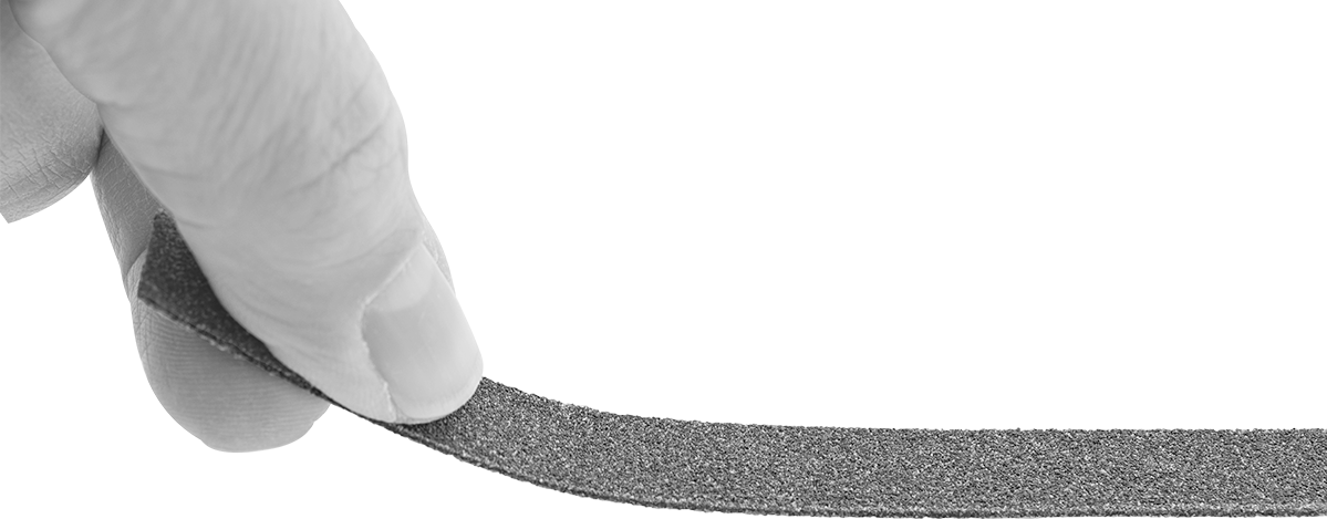Esnek Elektrik Kontak Törpüsü, Orta Yüzey (120 Kum), 3/8“ Genişlik x 0,025” Kalınlık