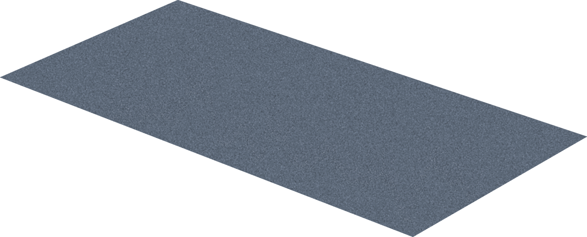 Yastıklı Zımparalama, 3“ x 6” Alüminyum Levha, Yumuşak Metal ve Metal Olmayanlar, 800 Kum
