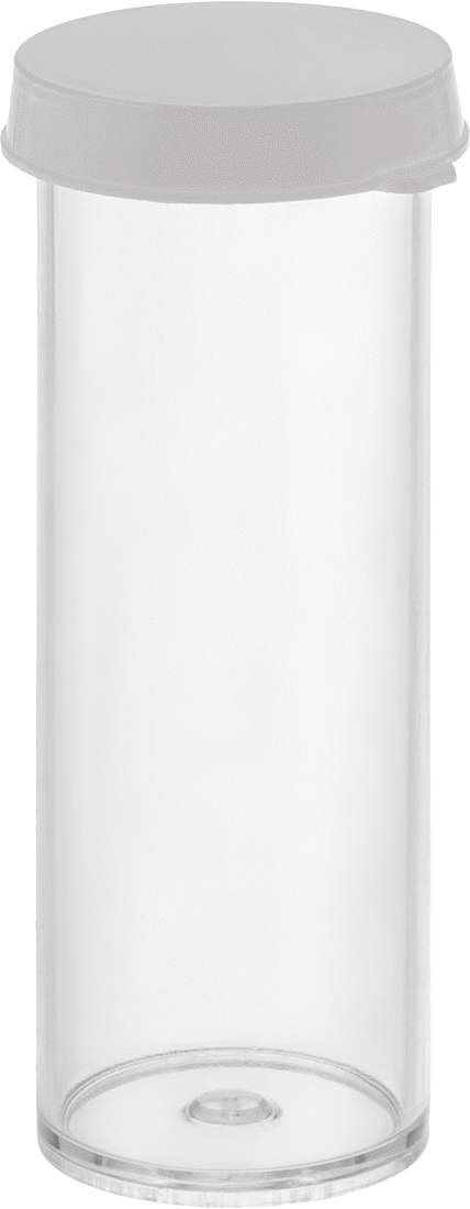 Polistiren Şişeler, 1,3 FL. oz. Kapasite, 1-1/16" Çap