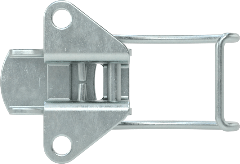Çakmasız Çekme Mandalı, Çinko Kaplı Çelik, 2-1/8“ Uzunluk x 1-3/8” Genişlik Toplam
