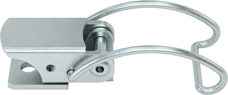 Çakmasız Çekme Mandalı, Çinko Kaplı Çelik, 2-5/16“ Uzunluk x 7/8” Genişlik Toplam