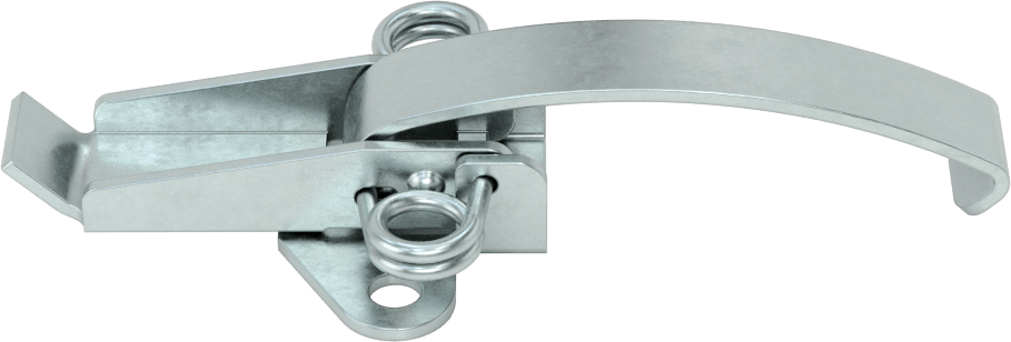 Çakmasız Çekme Mandalı, Çinko Kaplı Çelik, 4-1/4“ Uzunluk x 1-7/8” Genişlik Toplam