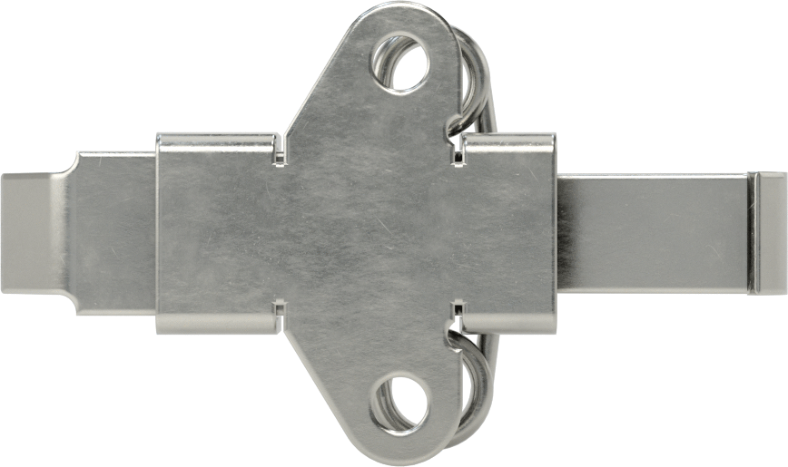 Çakmasız Çekme Mandalı, 304 Paslanmaz Çelik, 3-1/4“ Uzunluk x 1-7/8” Toplam Genişlik
