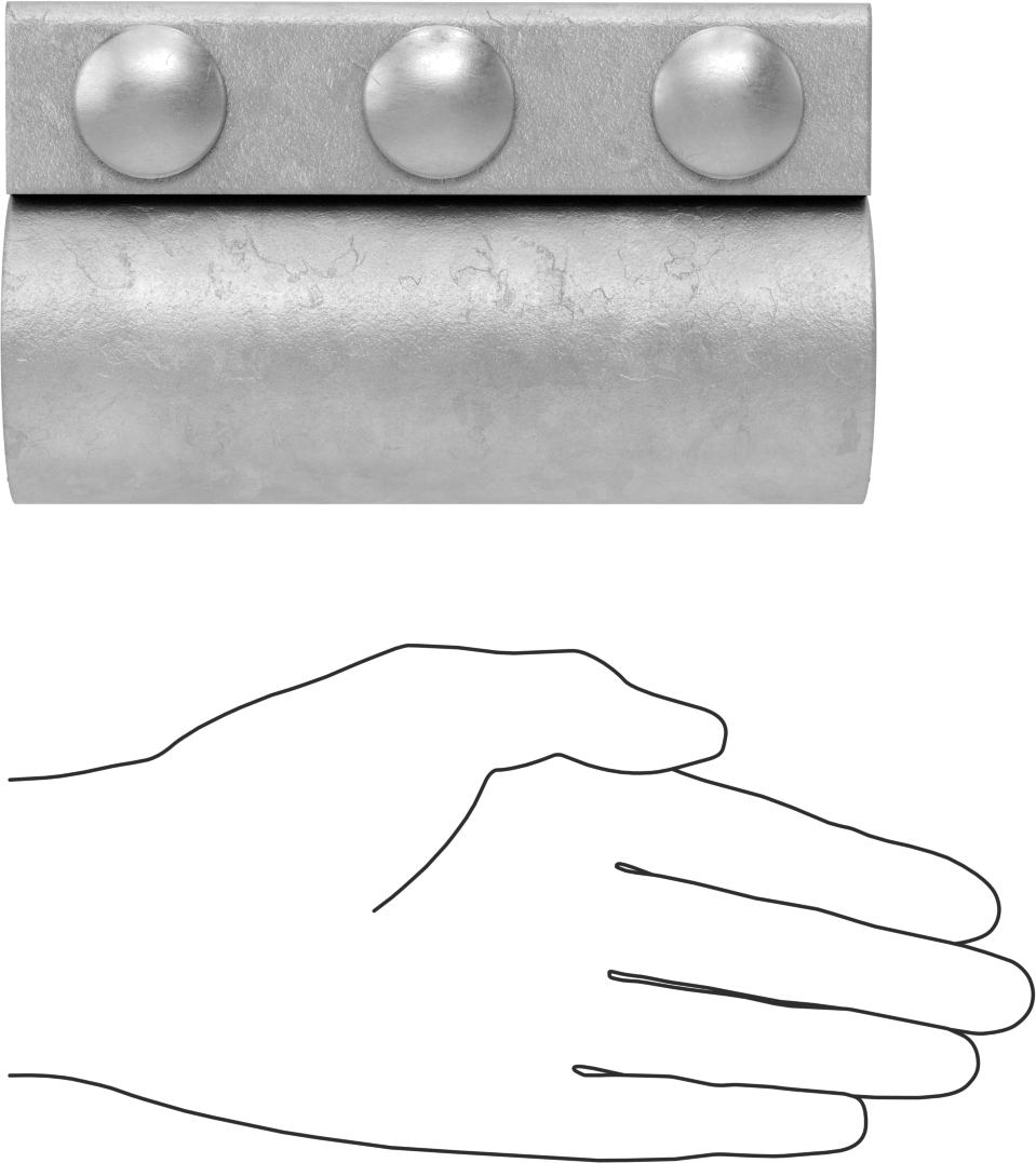 Kelepçeli Konektör, Hava için, Düşük Basınç, Silikon Contalı, 1,9" dış çap için