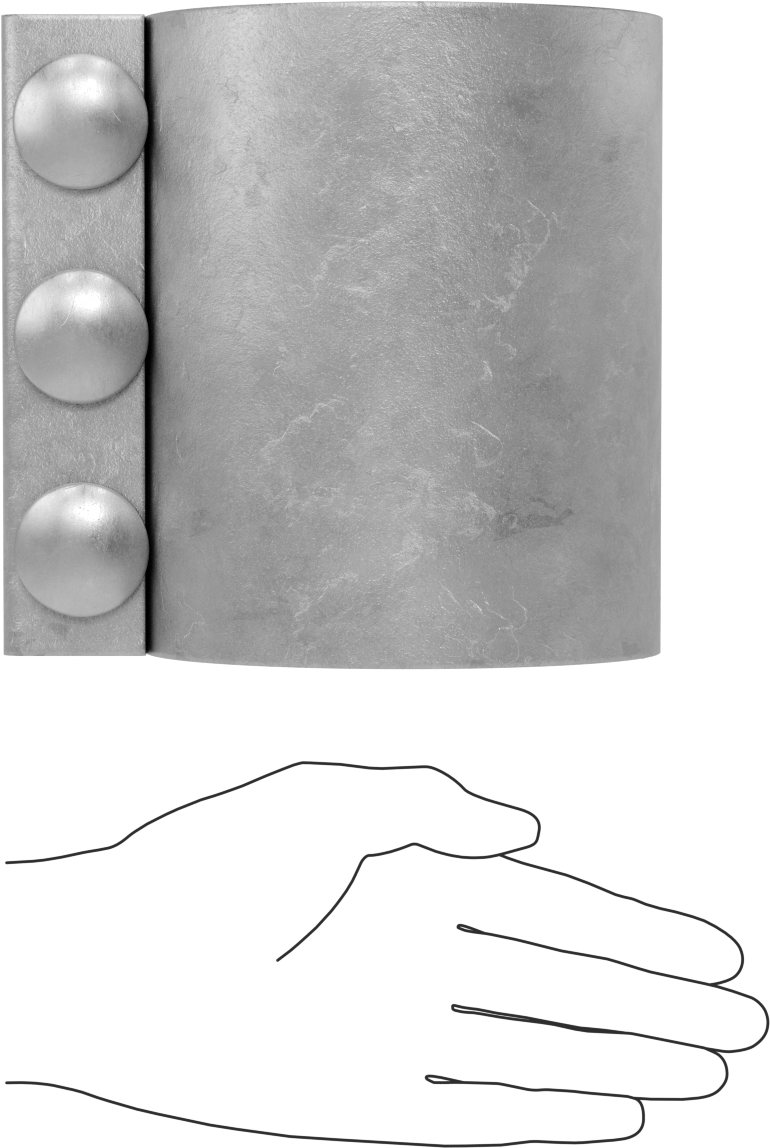 Kelepçeli Konektör, Hava için, Düşük Basınç, Silikon Conta, 4-1/2" Dış Çap için