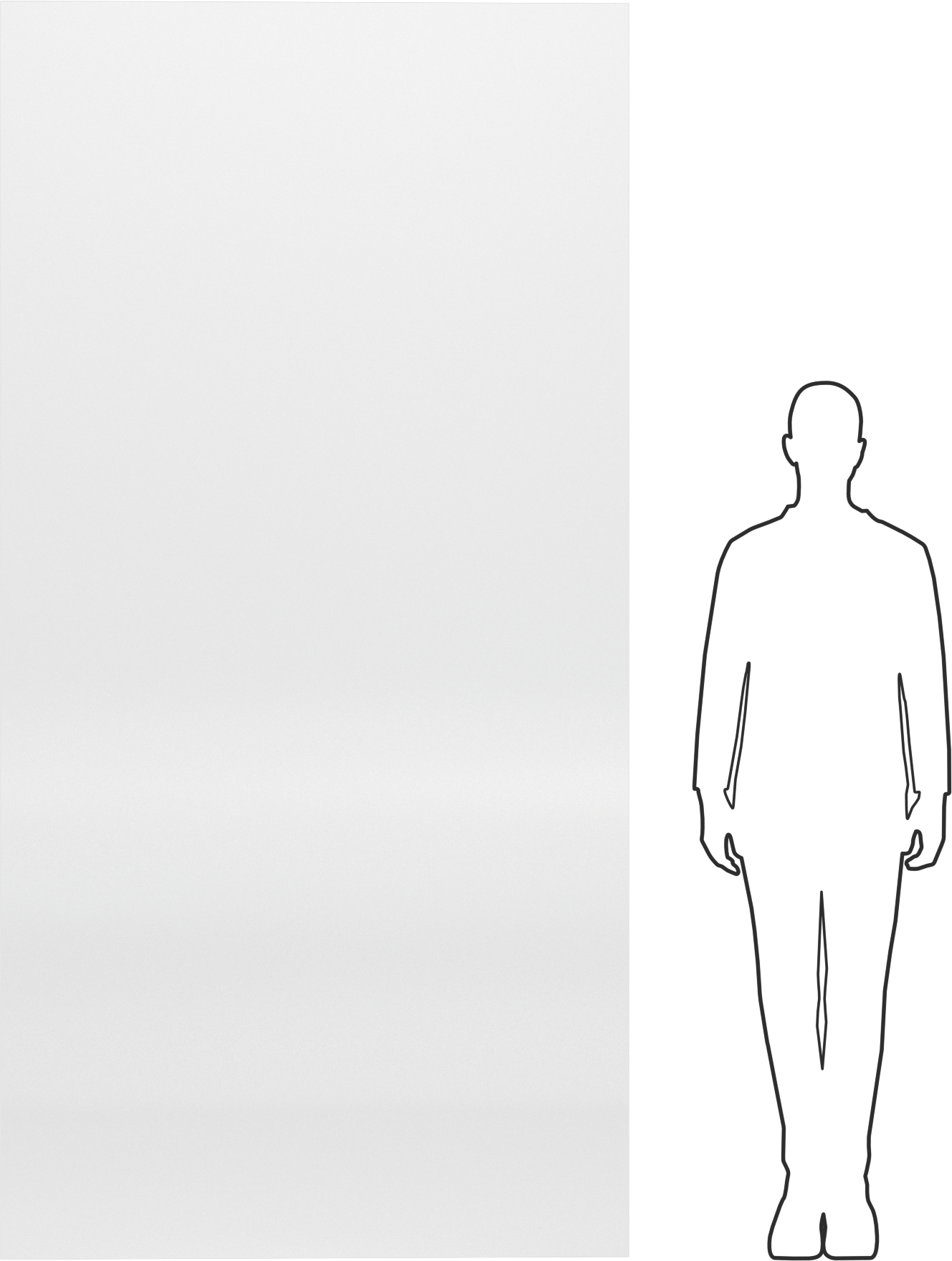 Şeffaf, Yüksek Mukavemetli, UV'ye Dayanıklı Akrilik, 48" x 96" x 5/64"