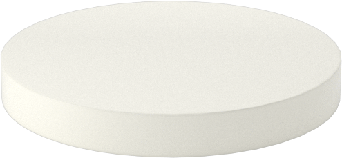 Kırılmaya ve Aşınmaya Dayanıklı Zirkonya Seramik Disk, Yüksek Mukavemetli, 1" Çap, 1/8" Uzunluk