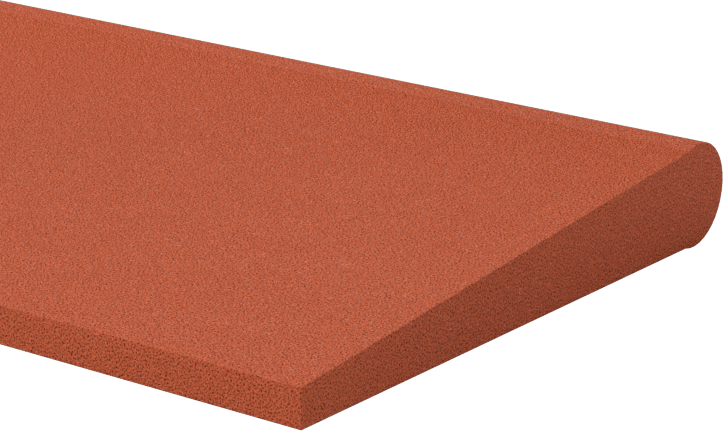 Çelik için Tıkanmaya Dayanıklı Parlatma Taşı, Konturlu, 320 Kum, 4-1/2“ Uzunluk x 3/32” ila 1/4" Kalınlık