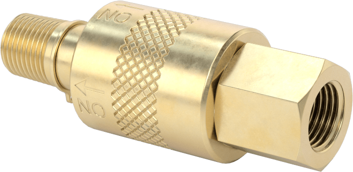 Sürgülü Manşonlu Hava Tahliye Açma/Kapama Vanası, 1/8 NPT Erkek Giriş x 1/8 NPT Dişi Çıkış