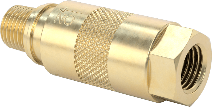 Sürgülü Manşonlu Hava Tahliye Açma/Kapama Vanası, 1/4 NPT Erkek Giriş x 1/4 NPT Dişi Çıkış