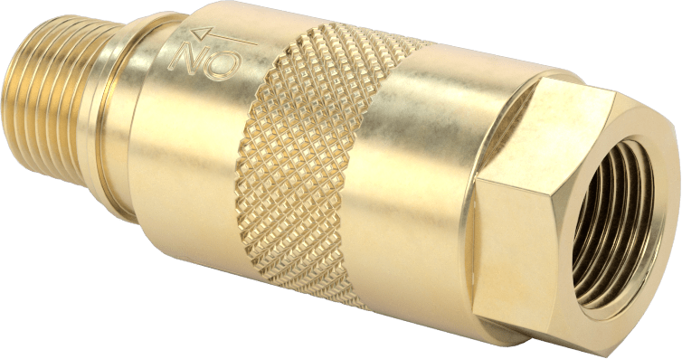 Sürgülü Manşonlu Hava Tahliye Açma/Kapama Vanası, 3/8 NPT Erkek Giriş x 3/8 NPT Dişi Çıkış
