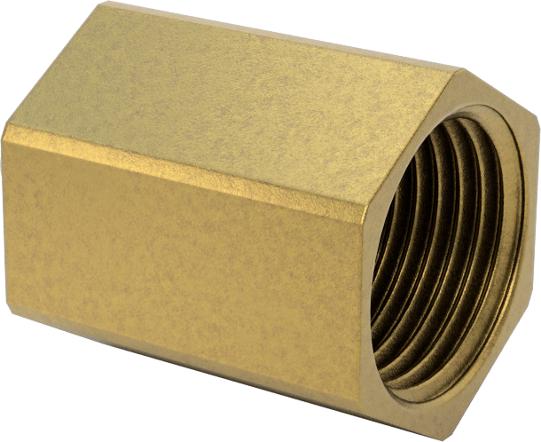 Erkek-Dişi Altıgen Dişli Adaptör, 1/4"-20 Diş Erkek - 3/8 NPT Dişi