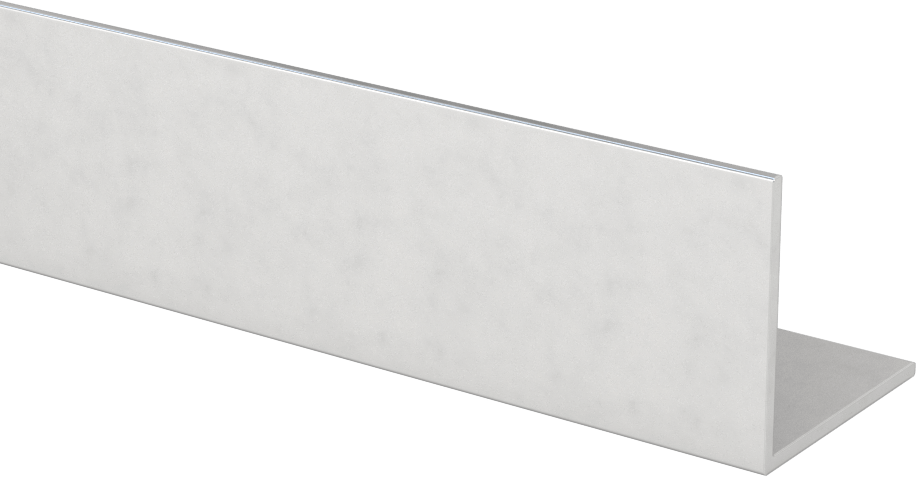 Eloksallı Mimari 6063 Alüminyum 90 Derece Açı, 1/16" Duvar Kalınlığı, 1-1/4“ Yükseklik x 1-1/4” Dış Genişlik, 6' Uzunluk