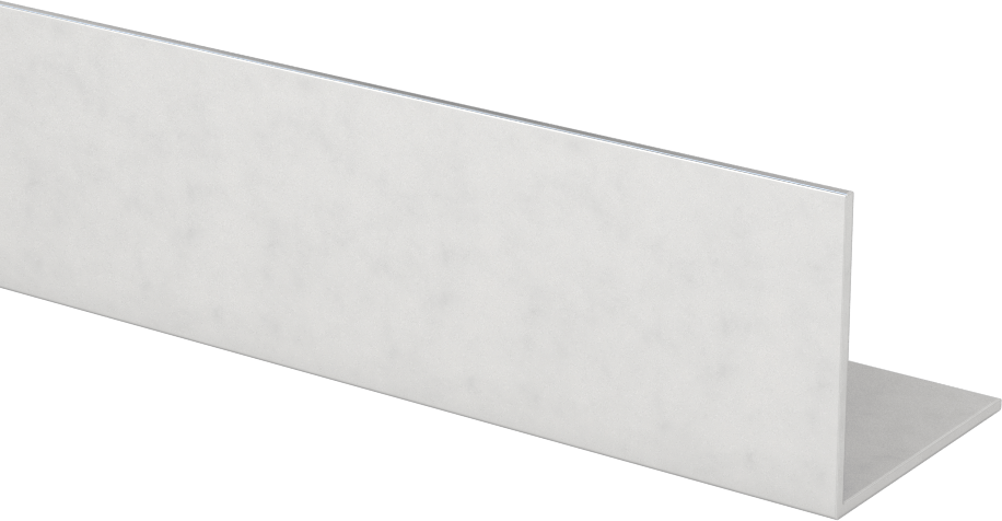 Eloksallı Mimari 6063 Alüminyum 90 Derece Açı, 3/64 inç Duvar Kalınlığı, 1-1/4“ Yükseklik x 1-1/4” Dış Genişlik, 2 ft Uzunluk
