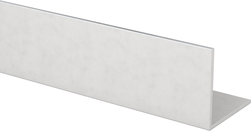 Eloksallı Mimari 6063 Alüminyum 90 Derece Açı, 3/64 inç Duvar Kalınlığı, 1“ Yüksek x 1” Dış Genişlik, 2 Ayak Uzunluk