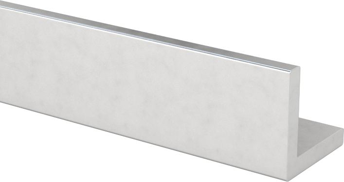 Eloksallı Mimari 6063 Alüminyum 90 Derece Açı, 1/16" Duvar Kalınlığı, 3/8“ Yükseklik x 3/8” Genişlik Dış, 2 Ayak Uzunluk