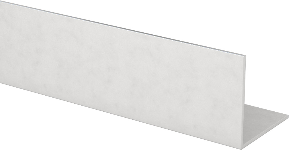 Eloksallı Mimari 6063 Alüminyum 90 Derece Açı, 1/16" Duvar Kalınlığı, 1-3/4“ Yükseklik x 1-3/4” Genişlik (Dış), 2 ft Uzunluk