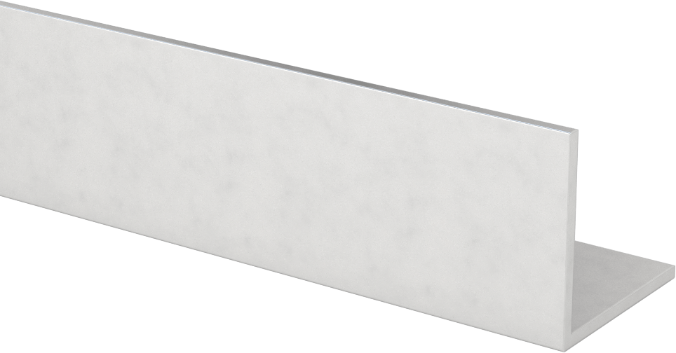 Eloksallı Mimari 6063 Alüminyum 90 Derece Açı, 3/32" Duvar Kalınlığı, 1-1/2“ Yükseklik x 1-1/2” Genişlik Dış, 2 ft Uzunluk
