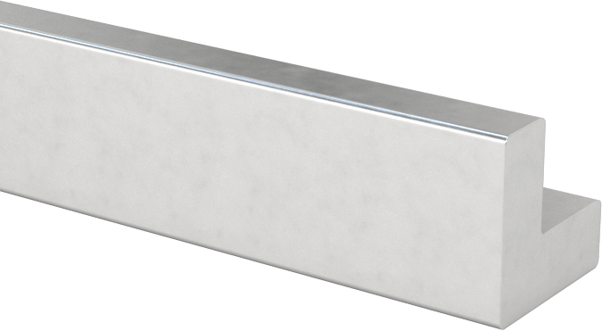 Eloksallı Mimari 6063 Alüminyum 90 Derece Açı, 3/32" Duvar Kalınlığı, 1/4“ Yükseklik x 1/4” Dış Genişlik, 2 Ayak Uzunluk