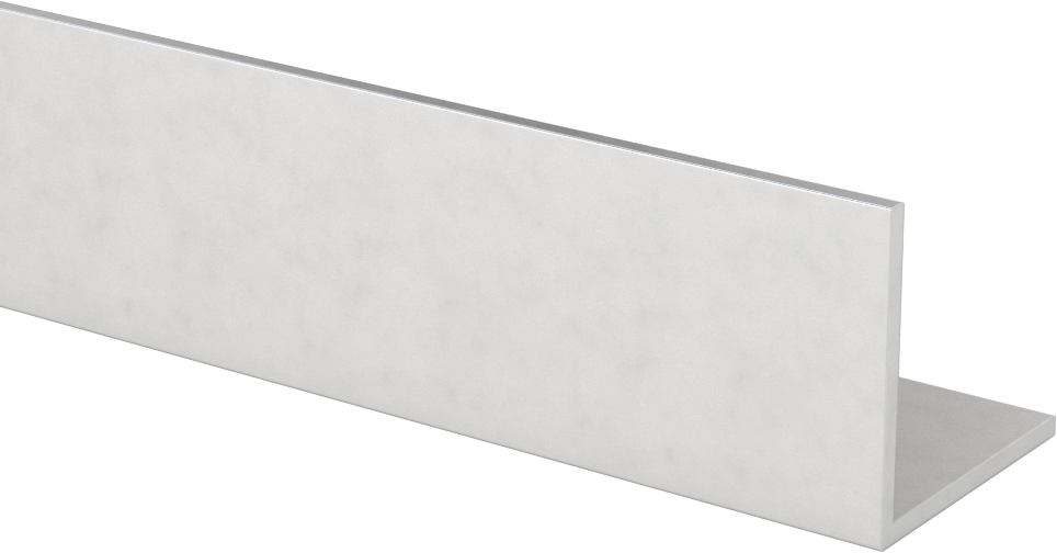 Eloksallı Mimari 6063 Alüminyum 90 Derece Açı, 3/32" Duvar Kalınlığı, 1-1/2“ Yükseklik x 1-1/2” Genişlik Dış, 6' Uzunluk
