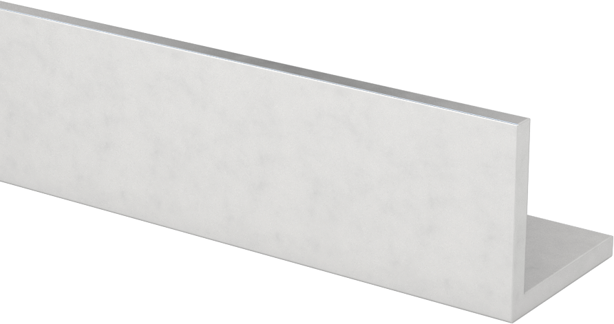 Eloksallı Mimari 6063 Alüminyum 90 Derece Açı, 1/8" Duvar Kalınlığı, 1-1/8“ Yükseklik x 1-1/8” Genişlik (Dış), 2 Ayak Uzunluk