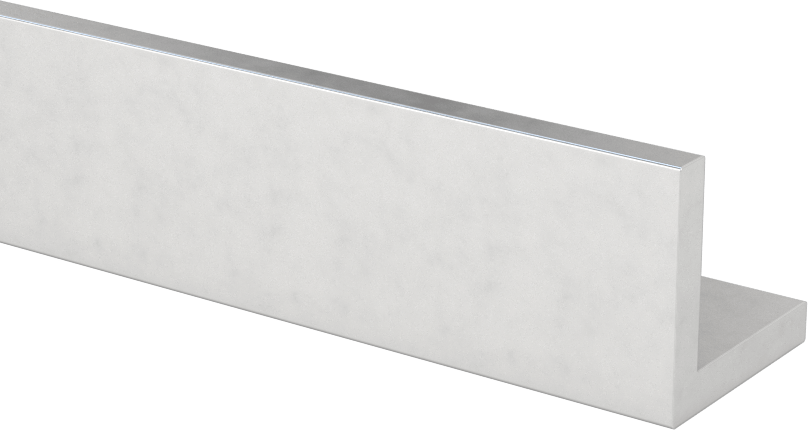 Eloksallı Mimari 6063 Alüminyum 90 Derece Açı, 1/8" Duvar Kalınlığı, 3/4“ Yükseklik x 3/4” Dış Genişlik, 2 Ayak Uzunluk