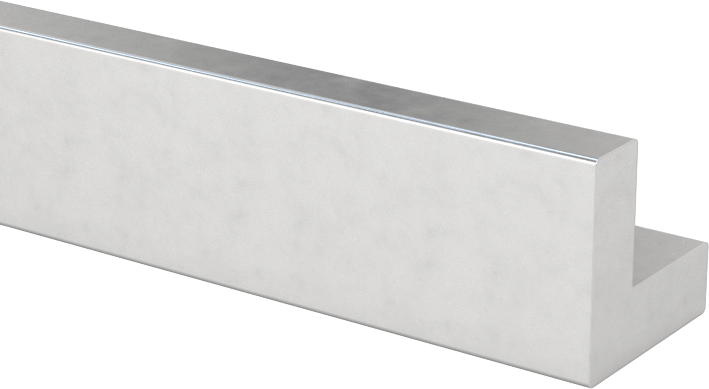 Eloksallı Mimari 6063 Alüminyum 90 Derece Açı, 1/8" Duvar Kalınlığı, 3/8“ Yükseklik x 3/8” Genişlik Dış, 2 Ayak Uzunluk