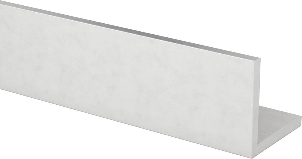 Eloksallı Mimari 6063 Alüminyum 90 Derece Açı, 3/16" Duvar Kalınlığı, 1-3/4“ Yükseklik x 1-3/4” Genişlik (Dış), 2 ft Uzunluk